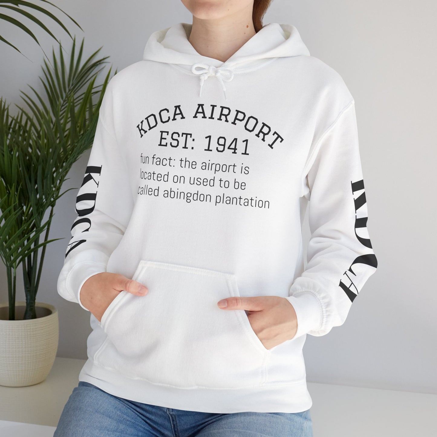 KDCA airport hoodie