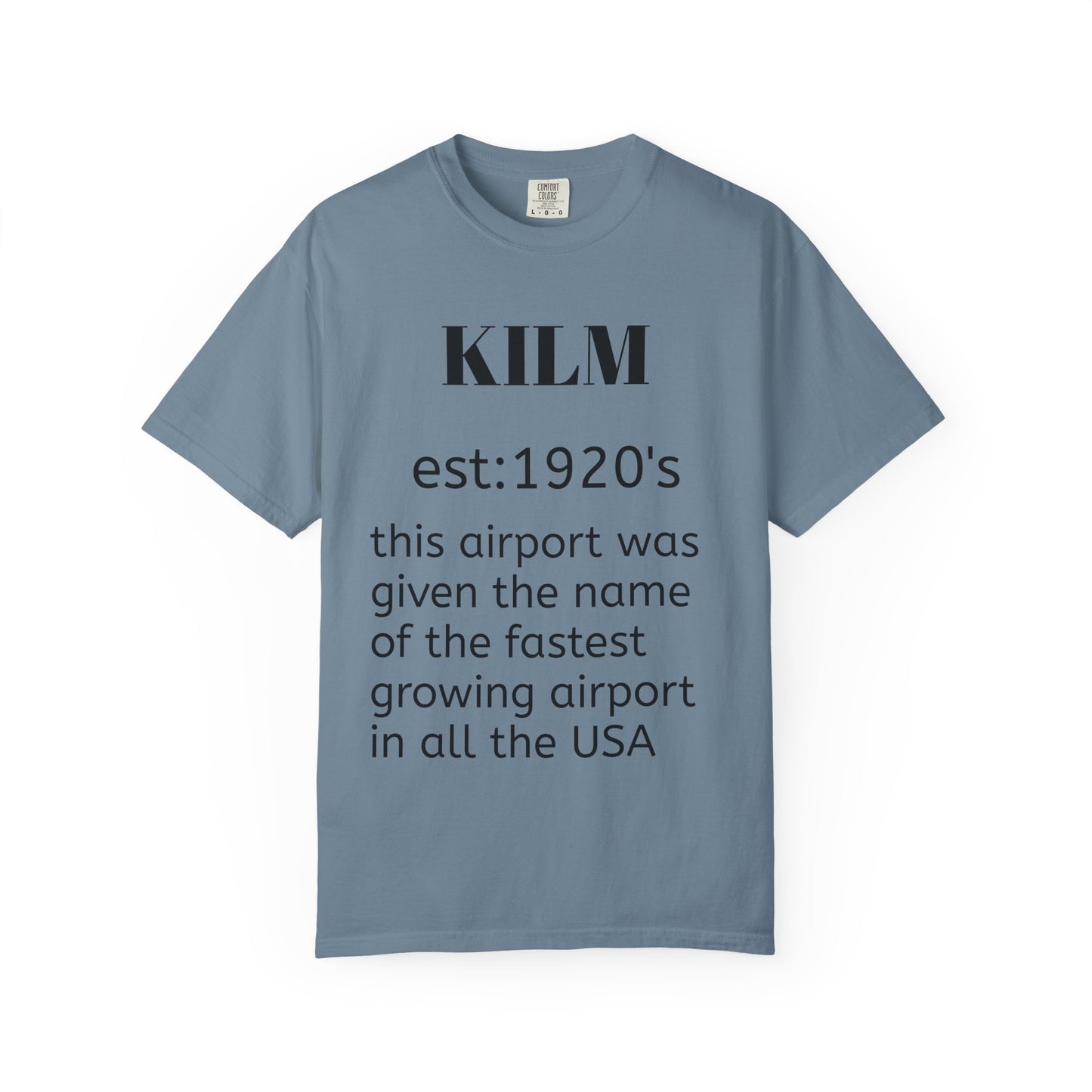 (NEW!!) KILM airport t shirt