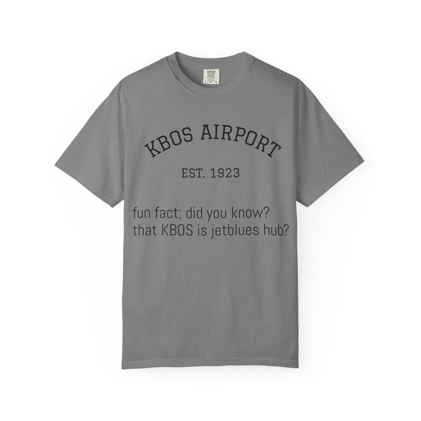 KBOS airport shirt