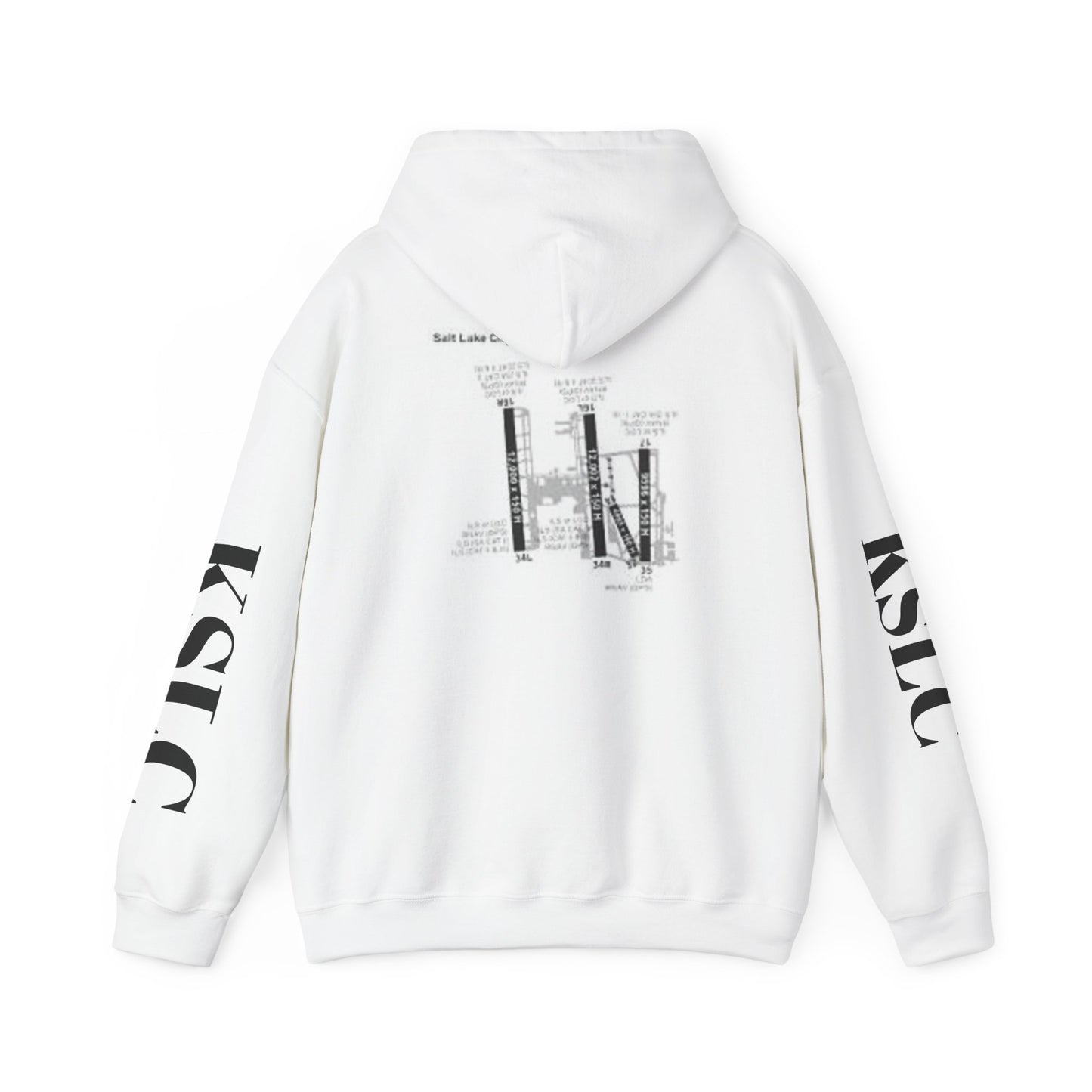 KSLC airport map hoodie