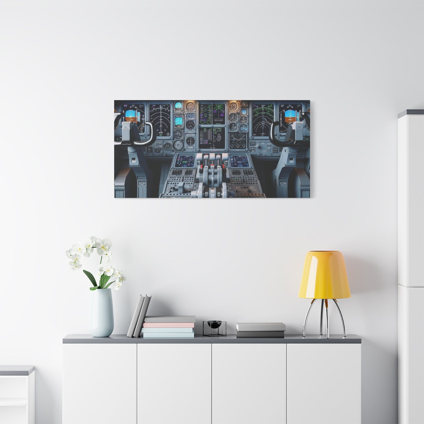 airplane controls canvas