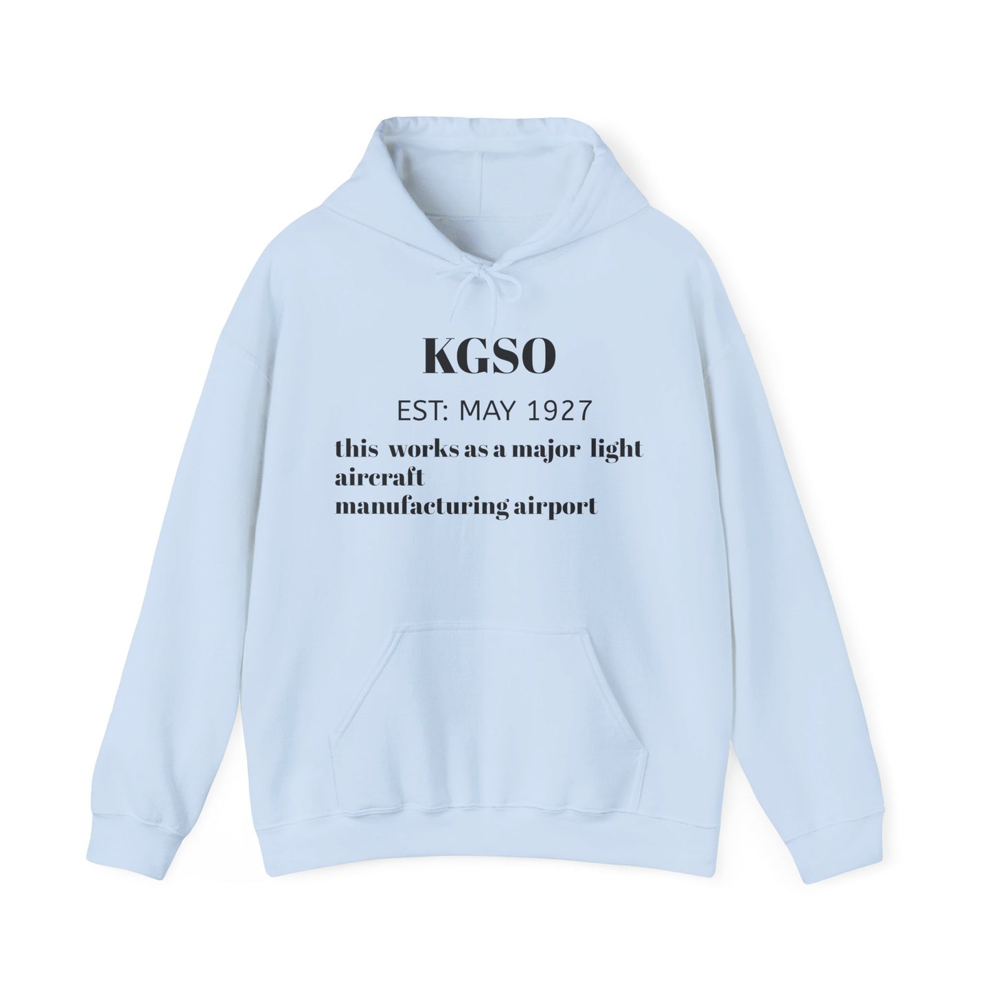 (NEW!!) KGSO airport hoodie