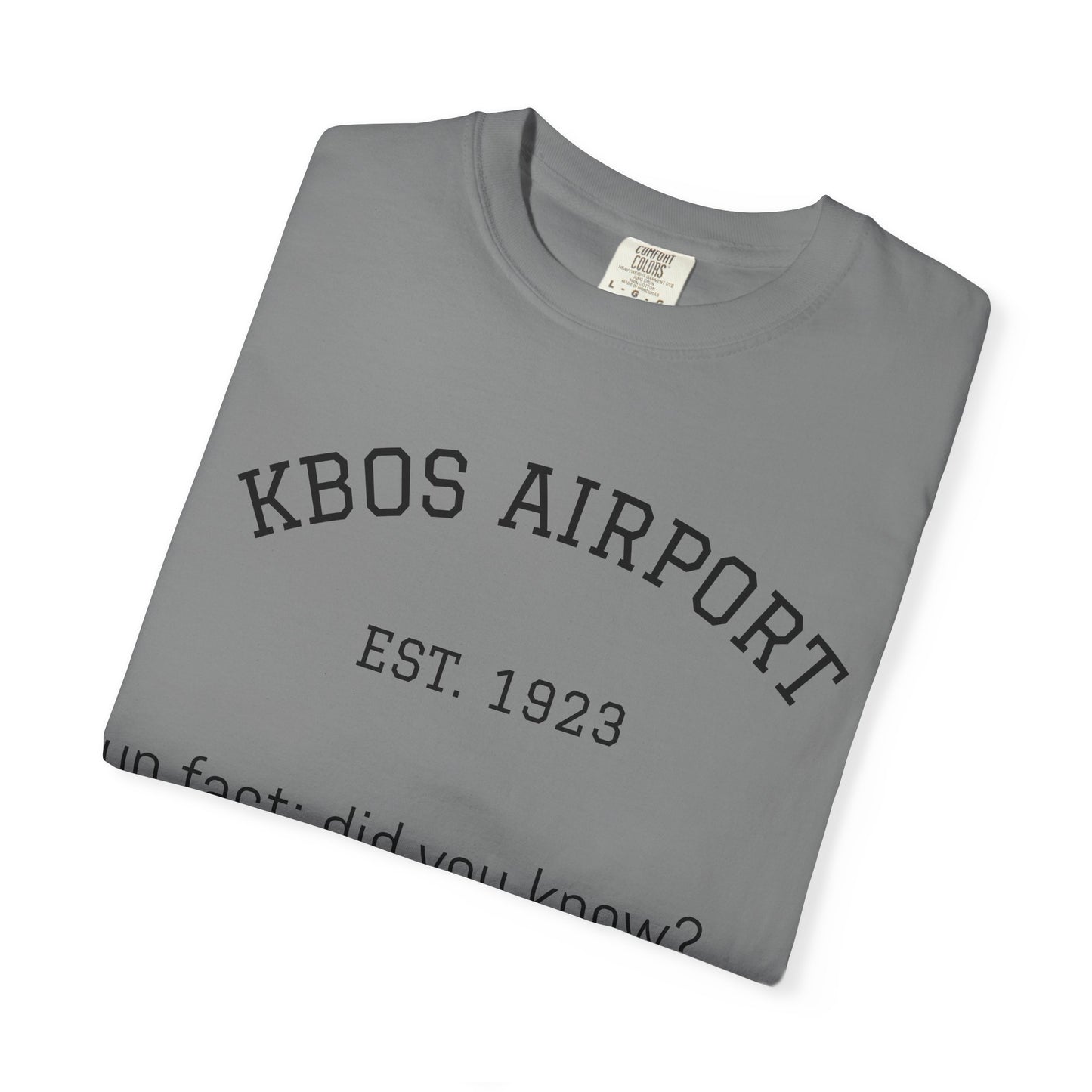 KBOS airport shirt