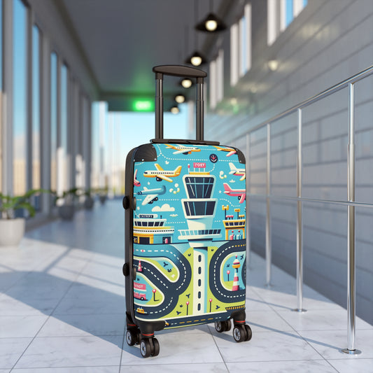 airport pattern suitcase