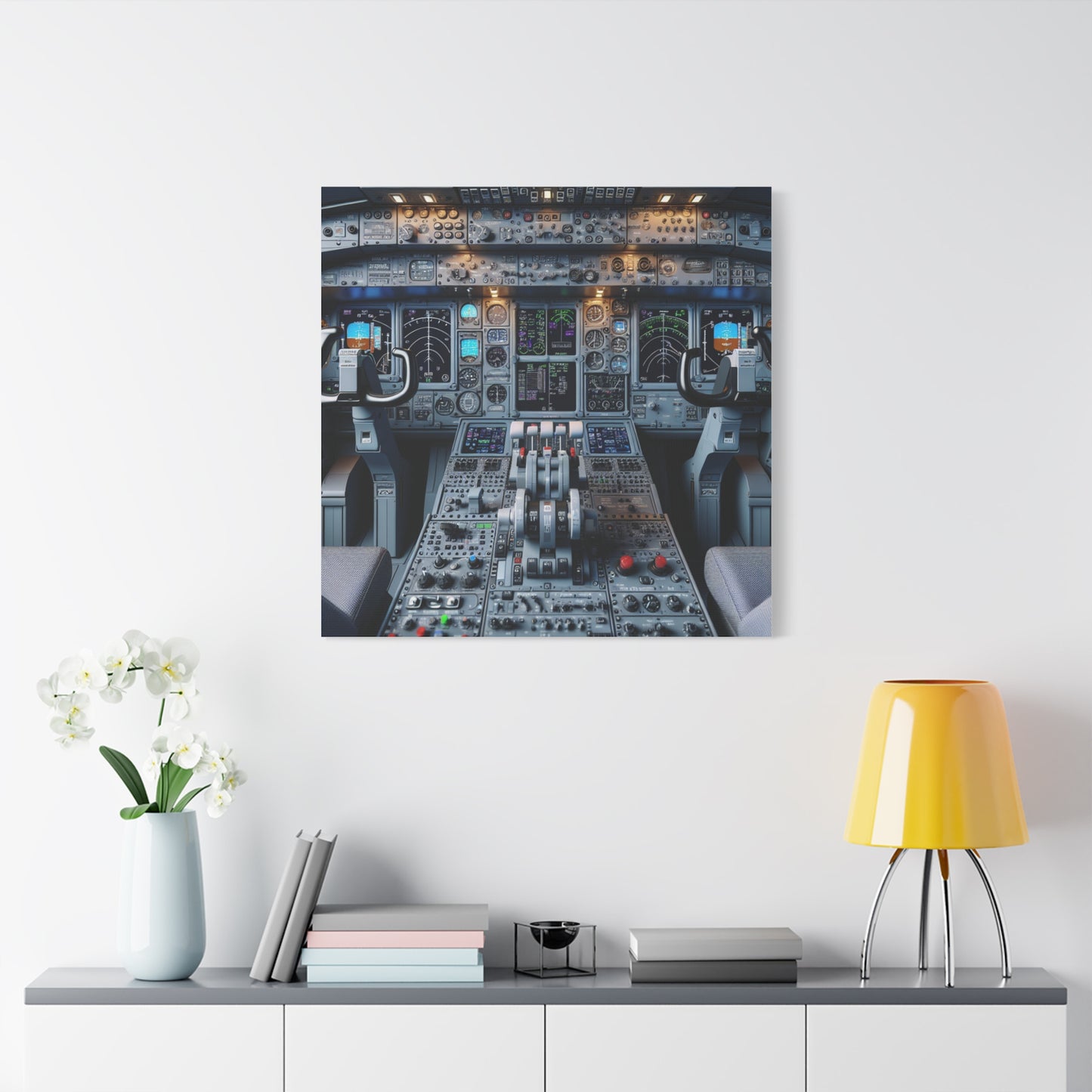 airplane controls canvas